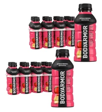 BODYARMOR SuperDrink Strawberry Banana Sports Drink, 12 fl oz bottles, 16 pack