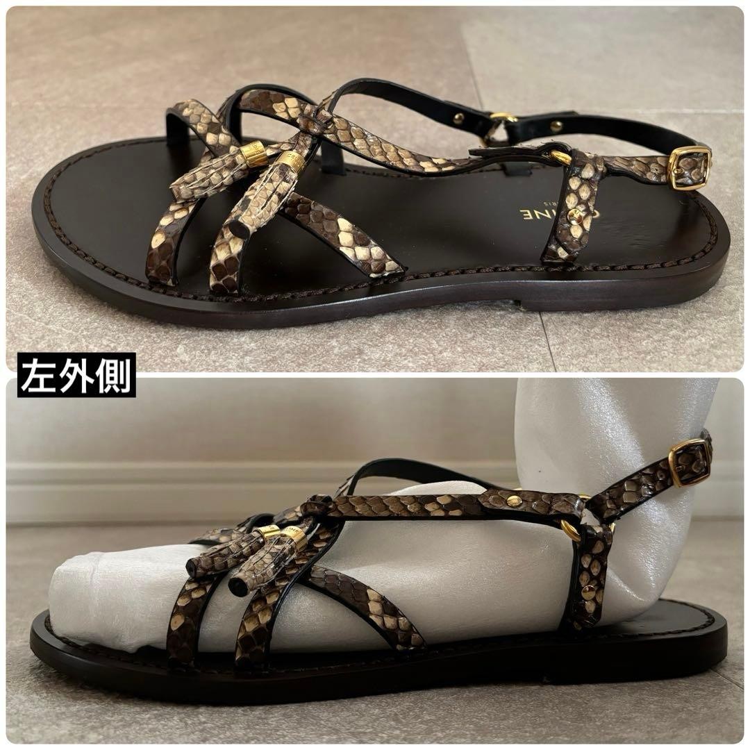 CELINE Python Tassel Sandals 35 - image 7