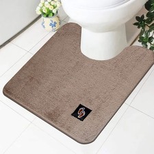Non Slip Pedestal Bath Mats Bathroom Rug Water Absorbent Toilet Pedestal Mat