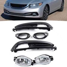 For 2013 2014 2015 Honda Civic Sedan Bumper Clear Fog Lights Lamp Wwiring Pair For 2013 2014 2015 Honda Civic Sedan Bumper Clear Fog Lights Lamp Wwiring Pair