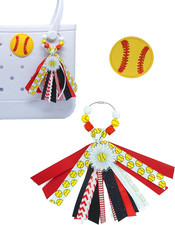 Sporty Charms for Bogg Bag Accessories, Insert PVC Rubber Decorative Compatible