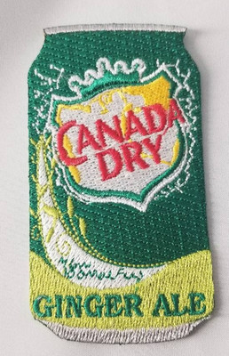 Canada Dry Ginger Ale Can Patch Embroidered Soda Logo Iron On