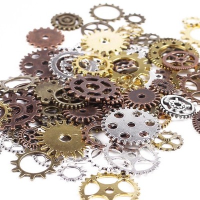 BIHRTC 100 Gram DIY Assorted Color Antique Metal Small, 2 