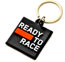 KTM - Very nice Genuine Key Ring - Rubber READY TO RACE (Black)