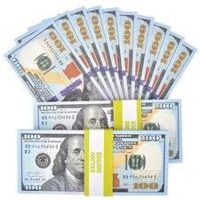200 pieces Motion Picture Play Prank Money $100 Bills , total $20,000!