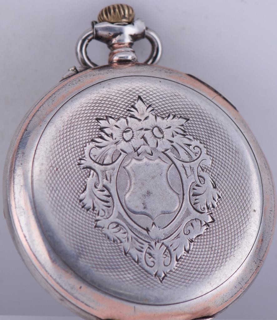 Antique Silver ZODIAC Pocket Watch for Chinese Market Qing  display picture 3