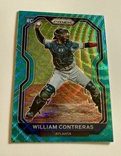2021 Panini Prizm - Tier II William Contreras #105 Teal Wave Prizm (RC)