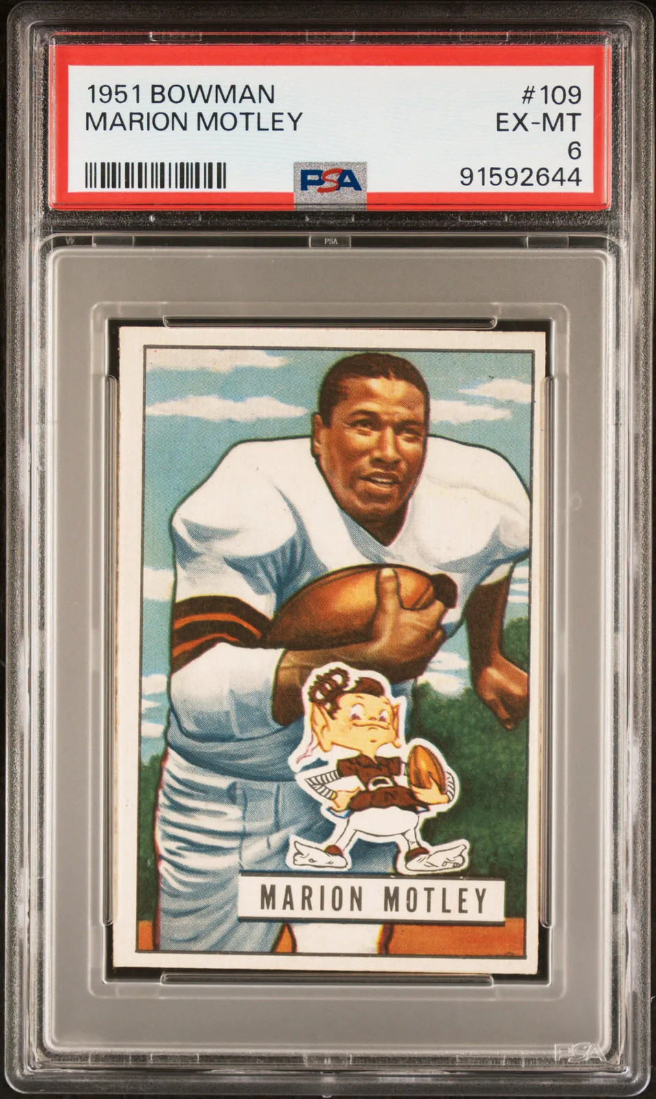 1951 Bowman Marion Motley #109 PSA 6