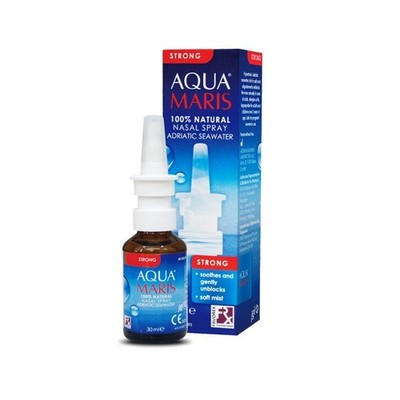 Aqua Maris Strong 100% Natural Nasal Spray for Irritated & Dry Nose 30ml