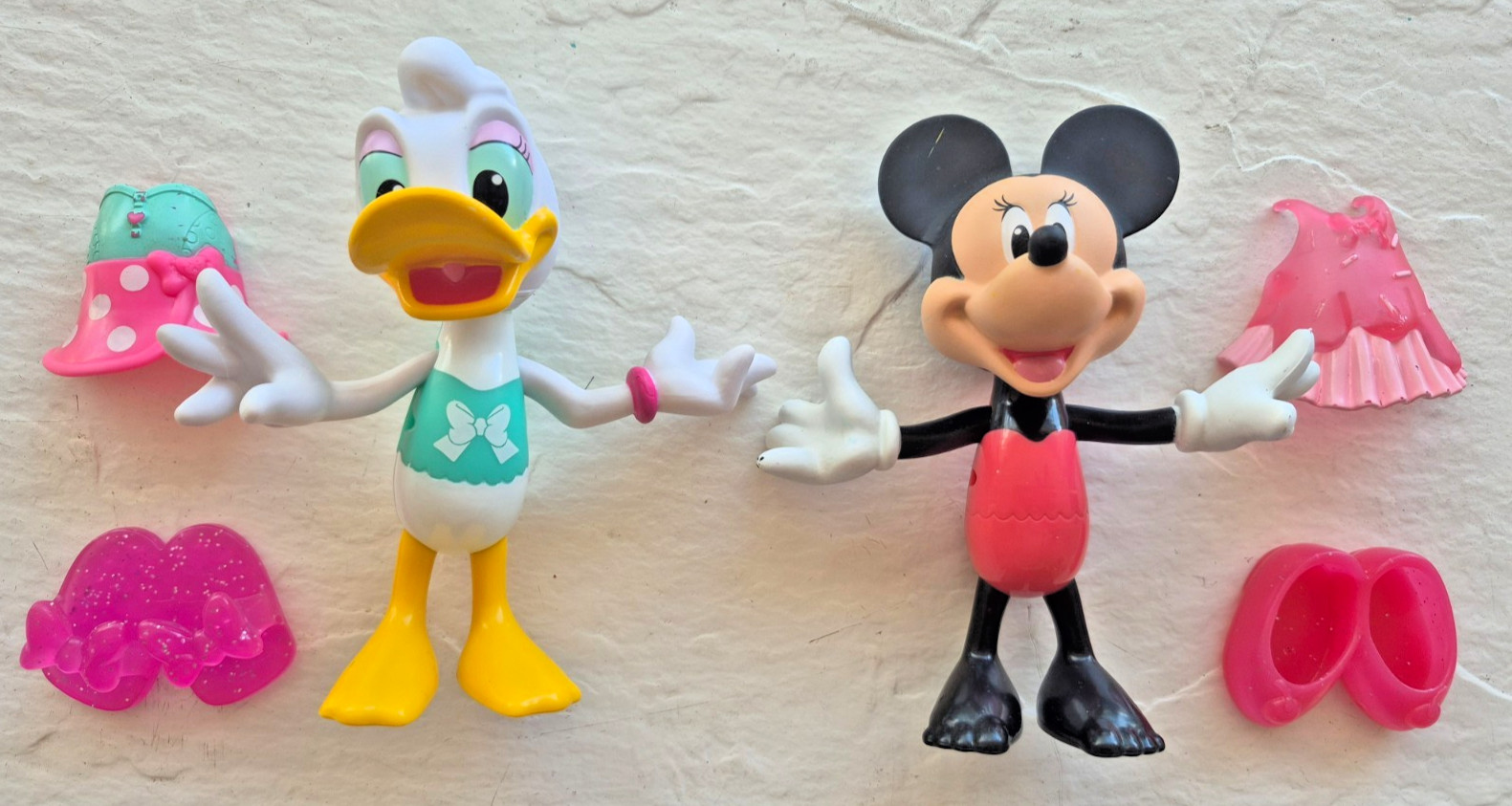 Disney Minnie Mouse Daisy Duck Bow-Tique Snap N Style Dolls Dress-Up