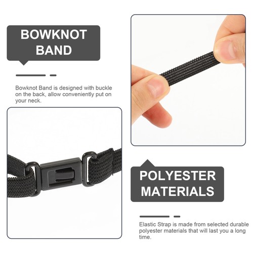 10 Pcs Bow Tie Elastic Belt Man Child Strap Adjustable Men Bowtie - Picture 11 of 12
