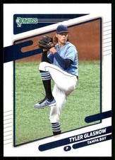 Tyler Glasnow 2021 Donruss #108 Rays MLB READ FREE SHIPPING AutographDen