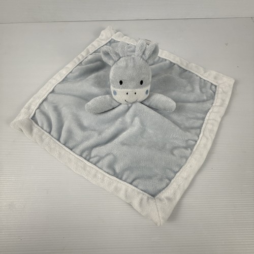 Little Haven Blue Giraffe Baby Comforter Security Blanket Soft Lovey Cuddly - Picture 3 of 5