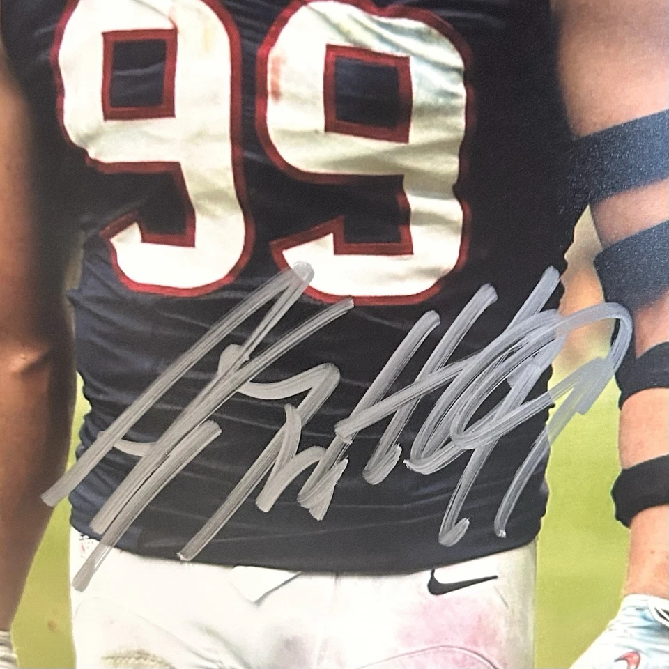 Foto autografiada 8x10 de JJ Watt Houston Texans NFL - certificado holograma jugador JJ Watt Foto 2 de 3