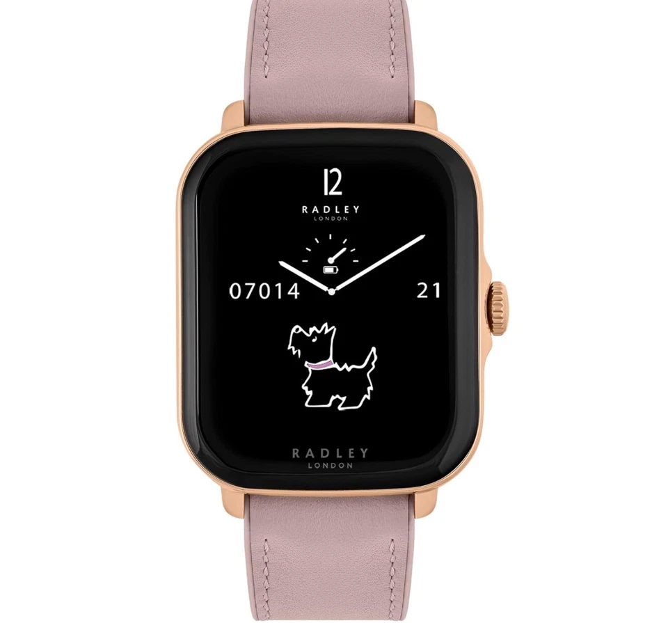 RADLEY S20 Teia de Aranha Rosa (Como Couro) Correia de Silicone Tela OLED de 1,7”   - Imagem 2 de 4