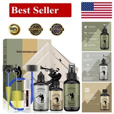 Complete Trombone Care Kit: Polishing, Valve Oil, Cleaning Cloths  Tools