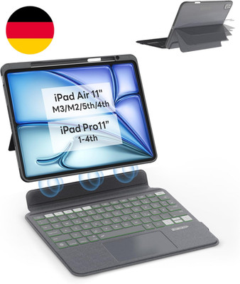 EIP Magnetix Tastaturhülle Für Ipad Air 11'' M4/M3/M2/4/5 Gen & Pro 11'' 1 4, Mit 