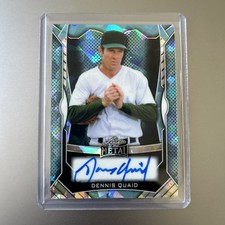 2026 Leaf Pop Century Dennis Quaid Blue Cracked Ice Auto SSP 4/7 Actor CC