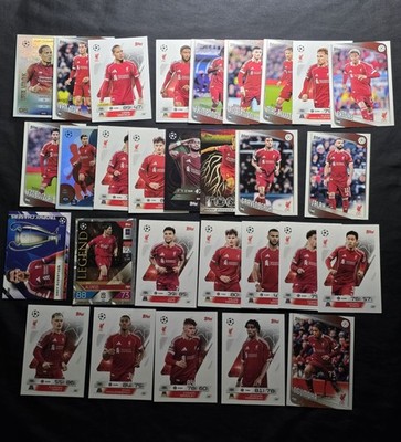 Liverpool LFC Team Lot Of 29 Cards Topss (Inc. Salah, Van Dijk) England NM/M 