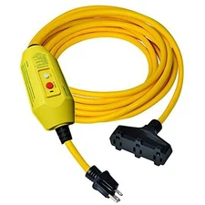 GFCI Triple Tap Power Extension Cord - 50 Feet - 25 Feet - Tower Manufacturing