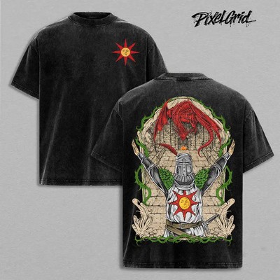 Dark Souls Praise The Sun Knight, Fantasy Dragon Boss Battle Merch, Soulslike Me