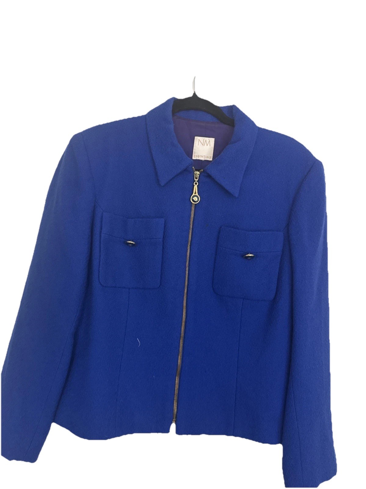 NM Essentials Blazer/Jacket Full Zippered Texture… - image 1