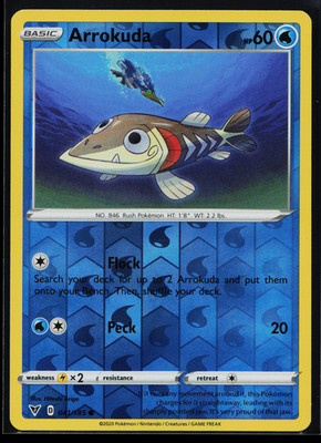 Arrokuda Reverse Holo Common SWSH04: Vivid Voltage 041/185 NM E4335