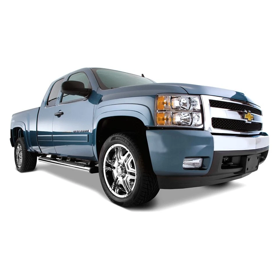 For Chevy Silverado 2500 HD 07-14 Matte Black Front & Rear Fender Flares - Изображение 4 из 4