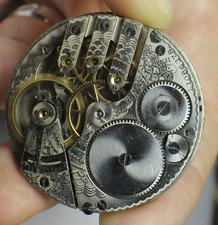 1905 VINTAGE 16S ELGIN POCKET WATCH MOVEMENT, Grade 305, Running NICE