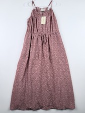 Universal Thread Women's Smocked Midi Sundress Mauve Floral Size MEDIUM