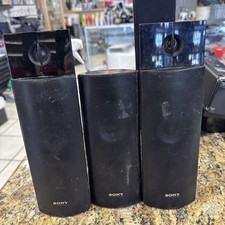 Sony Black Surround Sound Speakers System SS-TSB112 SS-CTB111 L/R/Center Tested