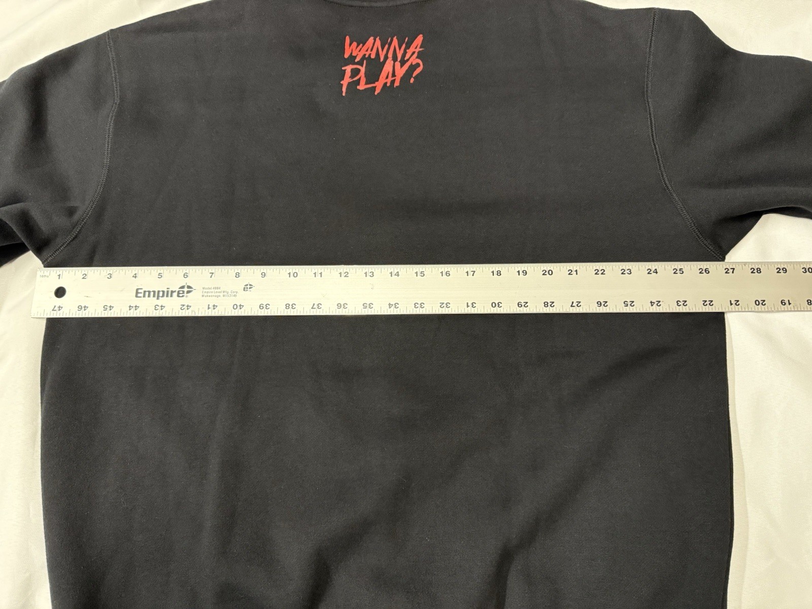 CHUCKY X SHOE PALACE “Child’s Play 2” XL Black NWT Sweatshirt Sorry Jack NWT thumbnail 13