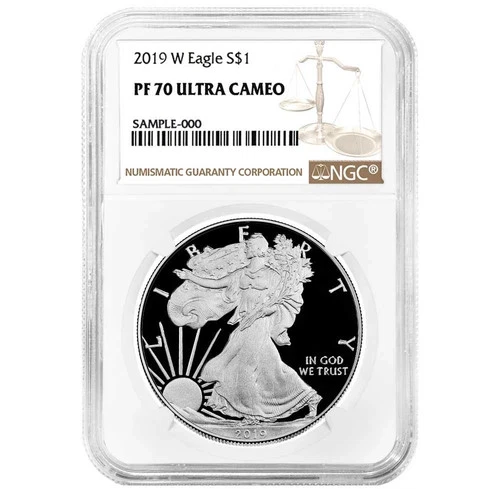 2019 W Proof American Silver Eagle NGC PF70 Ultra Cameo