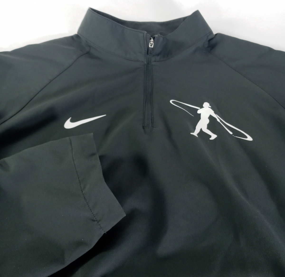 Nike Baseball Griffey Jr Swingman Pullover Mens Small Gray 1/4 Zip
