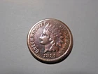1881 Indian Head Cent in F-VF condition. A bit rough, but Liberty plus.