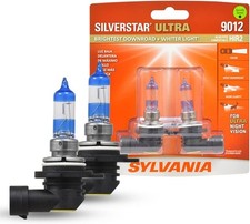 SYLVANIA 9012 SilverStar Ultra Halogen   Brightest Hi/Lo Beam Headlight 2PK 