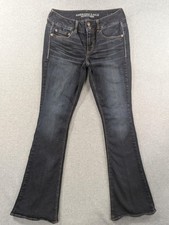 American Eagle Outfitters Artist Jeans Womens 4 Dark Low Rise Bootcut Stretch