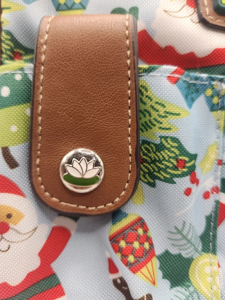 Lily Bloom Christmas Crossbody Bag Santa Gingerbread Trees Gifts Eco Friendly - Image 2 of 4