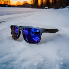 NEW SPY  OPTICS Sunglasses In Black Mirror Blue KEN BLOCK 43 Helm PROMO UV400