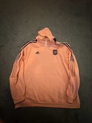 Adidas Los Angeles FC Travel Pullover Hoodie - Pink