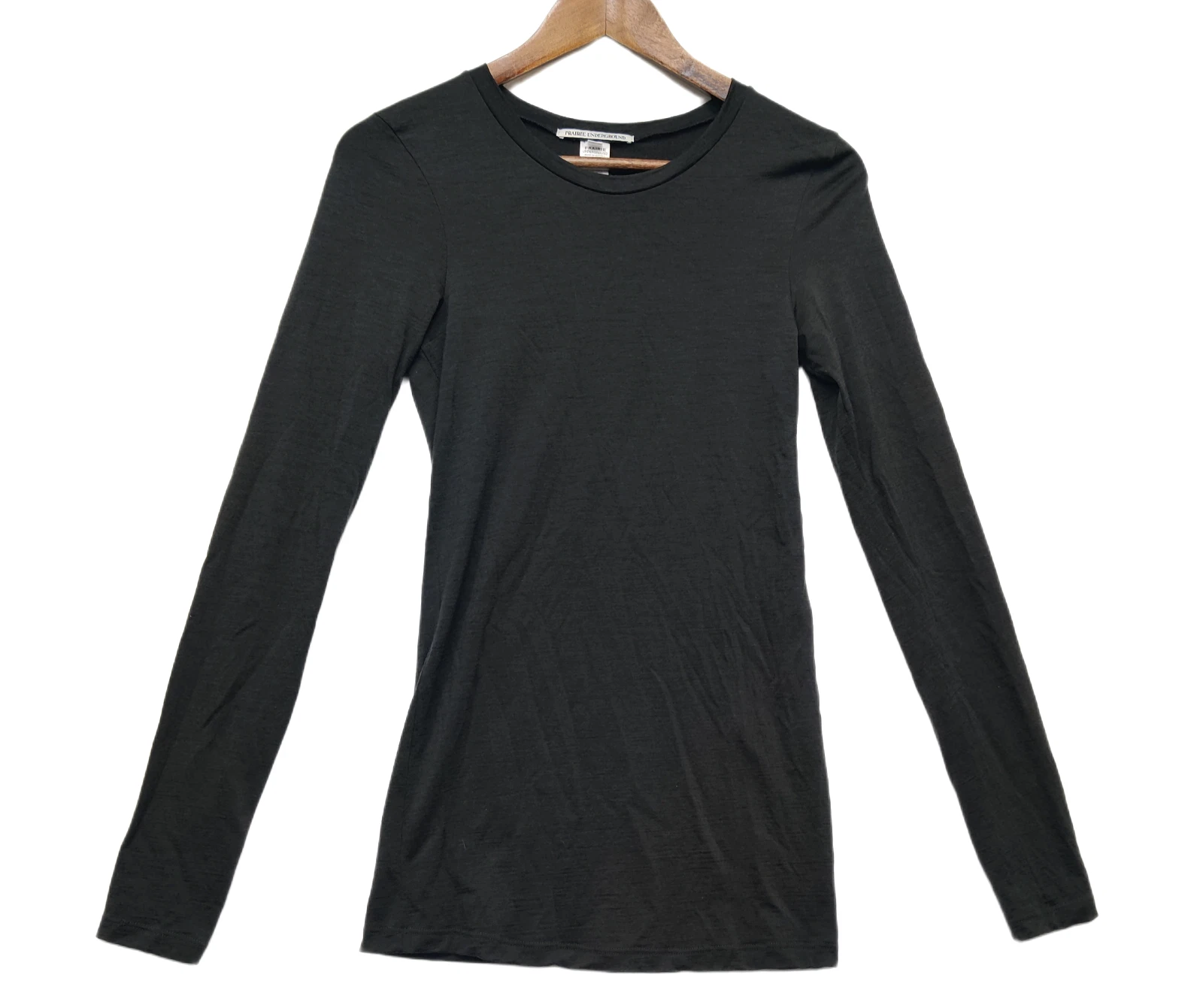 Prairie Underground Merino Wool Basic Base Layer Shirt Women S Gray Minimalist