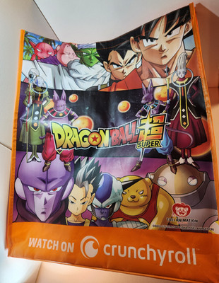 HTF CRUNCHYROLL DRAGONBALL SUPER ANIME CONVENTION LARGE TOTE BAG BACKPACK