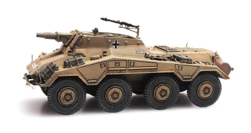 HO Minitank Artitec 15th Panzer Army Armored Car #A2775.6870196 Hand Painted