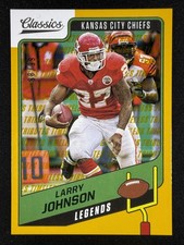 2021 Panini Classics #135 Larry Johnson Timeless Tributes Gold #/99