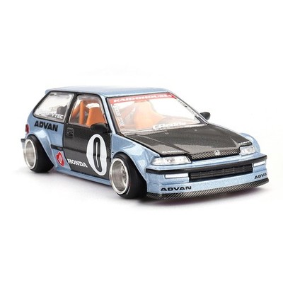 Kaido House 1:64 Honda Civic (EF) Kaido Roulette V1- Light Blue