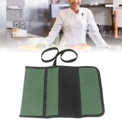 Chef Knife Roll Bag Canvas 4 Tasche Faltbare Messer Cultery Carrier Für Zu BA