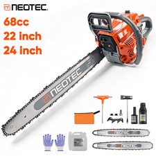 68cc Gas Chainsaw Gas Powered Chain saw with 22" 24" Bar Chain For Wood Cutting