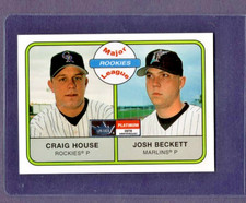 2001 FLEER PLATINUM EDITION FOIL PARALLEL #261 JOSH BECKETT/HOUSE ROOKIE #/21