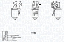 MAGNETI MARELLI Wischermotor Vorne für OPEL