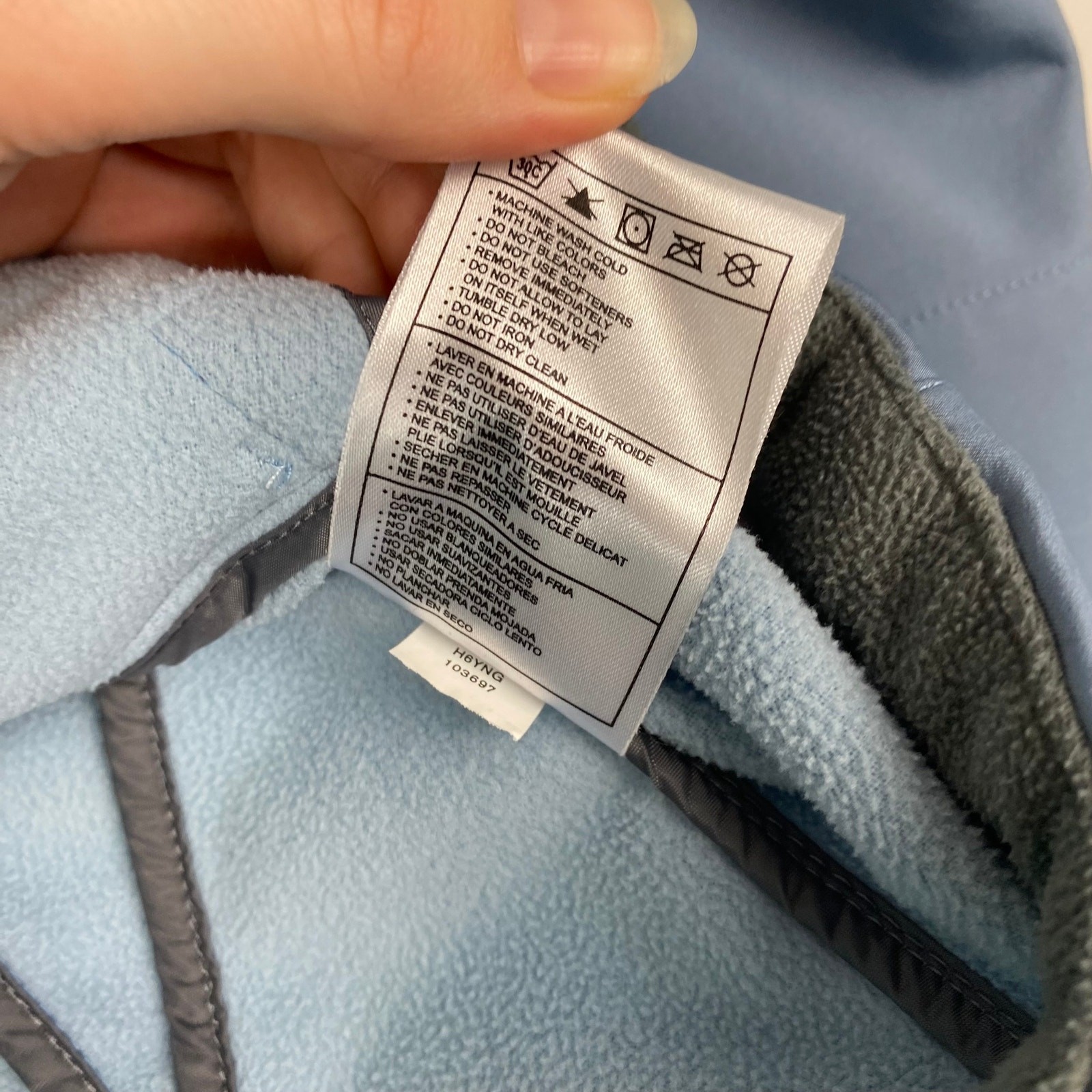 Nike Fleece Jacket Basic Full-Zip Slate Blue Futu… - image 12